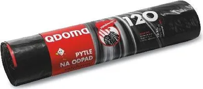 Obrázek produktu pro pytle na odpadky zatahovací 120l (10ks) 70x100cm ČER 35µ