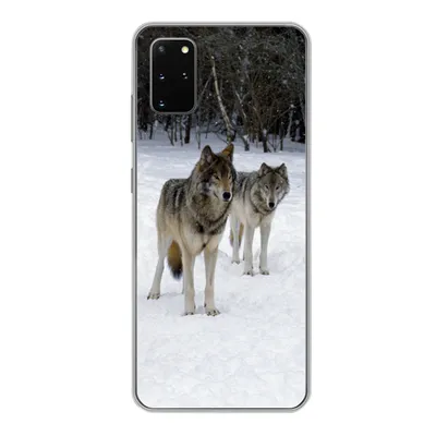Produktbild von MuchoWow® Handyhülle Schutzhülle Hülle für Samsung Galaxy S20 Plus Wolf - Schnee - Kanada Silikon Softcase Handy Hülle - Hartschale