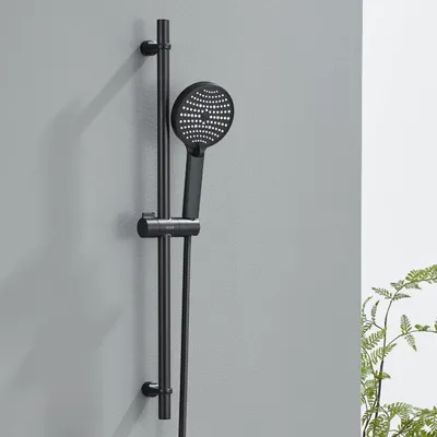 Productafbeelding van Solidchoice - Douche Stang 70 cm Zwart zonder Mengkraan