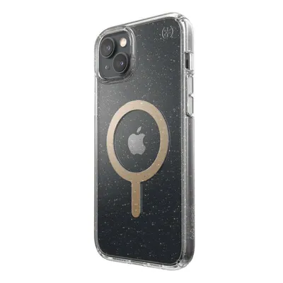 Immagine prodotto di Speck Presidio Perfect-Clear Glitter MagSafe MICROBAN Apple iPhone 14 Plus / 15 Plus (Clear / Gold Glitter)