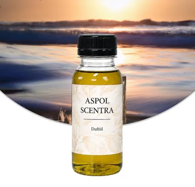 Produktbild von Aspol Scentra Aqua D' Gio UFIGREEN Duftöl für Kerzen 100 ml, KI-generiertes Bild