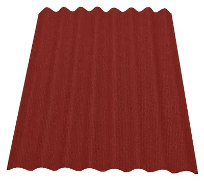 Produktbild von Onduline Easyline Dachplatte Wandplatte Bitumen Wellplatte 1x0,76m - rot