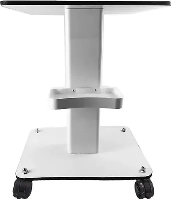 Immagine prodotto di Carrello cosmetico - Carrello da salone per apparecchi di bellezza - Ampio ripiano 52×40 cm - Portata 40 kg - Metallo (ferro) - Con contenitore - Facile da montare - Bianco