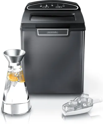 Produktbild von Arendo Eiswürfelmaschine, 1,8 Liter Eiswürfelbereiter, 9 Eiswürfel in 8 Minuten, 105W, grau