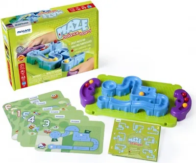 Produktbild von Kugelbahn-Balancierbord, Motorikspiel, Konstruktionsspiel,Geschicklichkeitsspiel