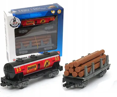 Produktbild von Dromader Loco Toys 2 Waggons für Eisenbahn Spielzeug