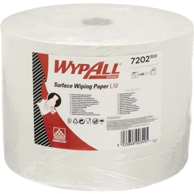 Produktbild von WYPALL Wischtuch L10 7202 1lagig 24x38cm 1.000Bl. weiß