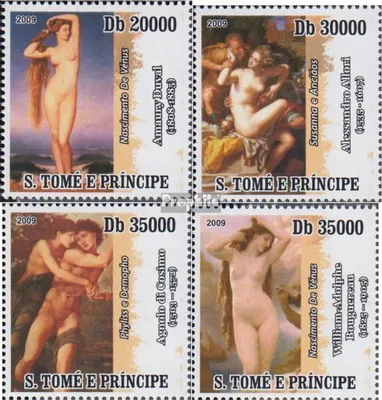 Produktbild von Briefmarken Sao Tome e Principe 2009 Mi 4093-4096 (kompl.Ausg.) postfrisch Aktgemälde
