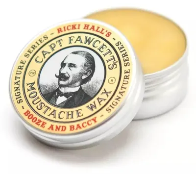 Produktbild von Ricki Hall Booze & Baccy Schnurrbartwachs - Captain Fawcett - 15 ml