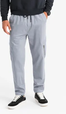 Obrázek produktu pro Ombre Clothing Pánské kalhoty joggers Sébastien světle šedá S