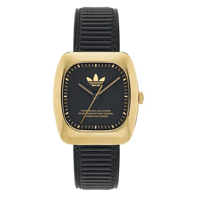 Produktbild von Adidas Uni Uhr RETRO WAVE ONE Leder schwarz AOSY24528