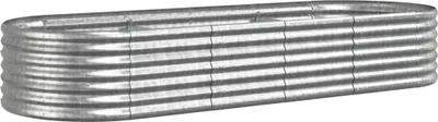 Obrázek produktu pro vidaXL Pozinkovaná ocelová vyvýšená postel 224x80x36 cm Stříbrná
