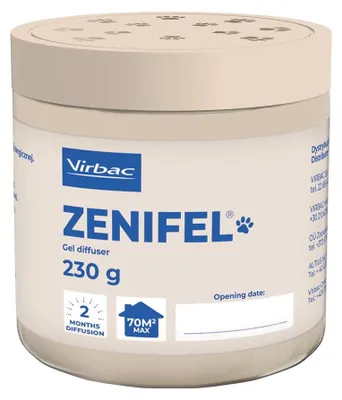 Immagine prodotto di Gel diffusore VIRBAC Zenifel con feromoni calmanti per gatti - 230 g