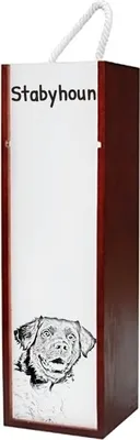 Immagine prodotto di Art-Dog Confezione regalo per bottiglia di vino – Stabyhoun – con confezione regalo