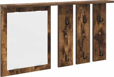 Obrázek produktu pro vidaXL Nástěnný věšák na oděvy kouřový dub 85 x 10 x 45 cm