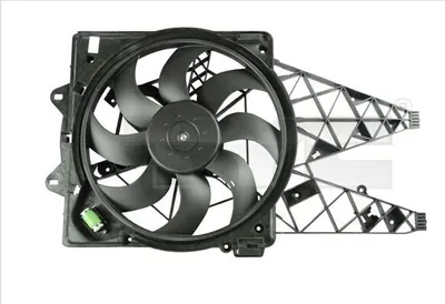 Produktbild von TYC 809-0037 Lüfter Motorkühlung Kühlerlüfter für FIAT DOBLO Kasten/Kombi (263) Wasserkühler Ø385mm