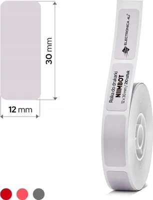 Produktbild von Selbstklebende Etiketten Thermosticker Niimbot D11 D110 D101 H1S 12x30