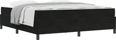 Obrázok produktu pre vidaXL Rám postele s matracom čierny 180 x 200 cm látka