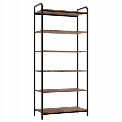 Zdjęcie produktu dla Regał na książki, do salonu, biura, metalowy, biurowy, szafka, BS 6 80 187 x 80 x 30 cm