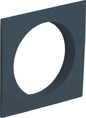 Produktbild von JUNIE Push-Lock Zylinderrosette eckig, Kunststoff anthrazitgrau