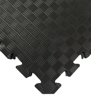 Obrázok produktu pre TATAMI PUZZLE – podložka – Jednofarebná – 50x50x1,3 cm – čierna fitness podložka