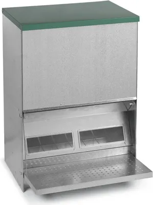 Image de Agrarzone Volaille Mangeoire automatique avec trappe à pédale 40 kg