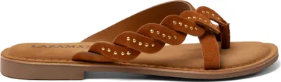 Produktbild von Lazamani Lena  Teenslippers - Cognac - Maat 40