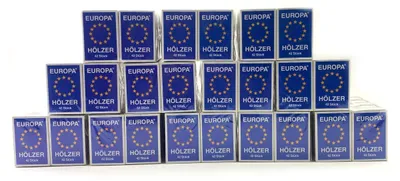Produktbild von 500 Stück Schachteln Europa Streichhölzer Zündhölzer Zündholzschachtel