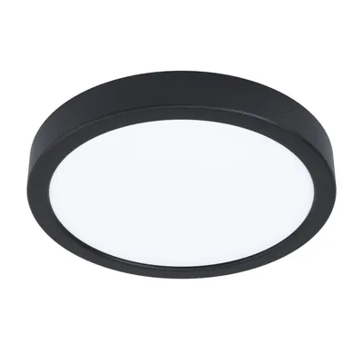 Image de Eglo LED Panneau de plafond apparent Fueva 5 noir Ø21cm 16,5W 2000lm blanc neutre 4000K