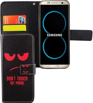 Produktbild von Handyhülle Tasche für Handy Samsung Galaxy S8 Dont Touch My Phone Rot