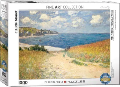 Produktbild von EuroGraphics EG60001499 Puzzle Strandweg zwischen Weizenfeldern von Claude Monet