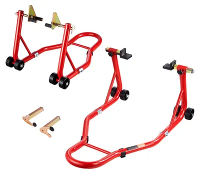 Produktbild von VEVOR Motorrad Hinterradständer, mit U + L Gabel Schwingarm Spule, 390 kg Tragfähigkeit Schwerlast Hinterradständer Motorrad Hebebühne, für Suzuki Yamaha Honda Kawasaki, Schwarz, 850 lbs-b, 13.8 inch