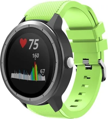 Produktbild von Strap-it Garmin Vivoactive 3 Silikonarmband (Hellgrün)