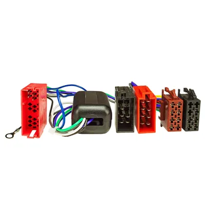 Produktbild von Aktivsystem Radio Adapter kompatibel mit Audi A2 A3 A4 A6 A8 4x100 Watt max. Mini-ISO auf 16pol ISO Norm