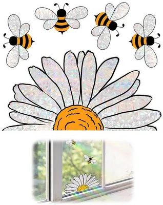 Image de Décoration pour chambre d'enfant : fleurs violettes autocollantes, lot de 5