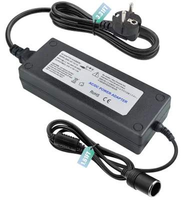 Obrázek produktu pro Adaptér do auta, měnič napětí 230V na 12V, 10A, 120W, napájecí adaptér