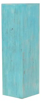 Produktbild von Holzsäule Dekosäule Podest Ständer Sockel Blumenständer Türkis groß 85 cm