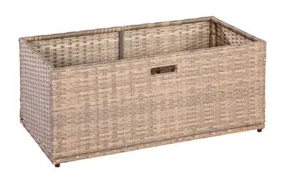 Produktbild von Merxx Unterschiebbox groß für Eckbank Set - Stahlgestell mit Kunststoffgeflecht grau/beige - 28823-258
