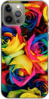 Produktbild von König Design Hülle kompatibel mit Apple iPhone 14 Plus Kunststoff Soft Handyhülle - Handy Case Bunte Rosen