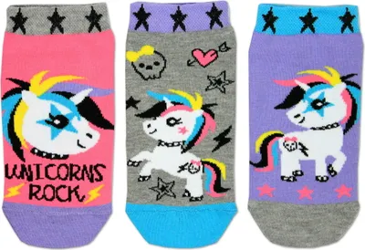 Produktbild von Punk Einhorn Füßlinge Oddsocks Socken in 30,5-38,5 im 3er Set