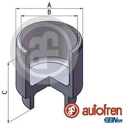 Produktbild von AUTOFREN SEINSA Bremssattel-Kolben für FORD FIESTA I (GFBT) 48mm Stahl