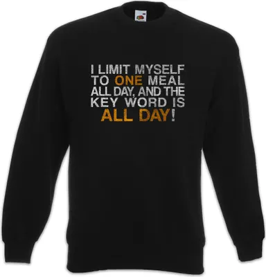 Produktbild von Urban Backwoods One Meal All Day, Sweatshirt, Farbe: Schwarz, Größe: 4XL