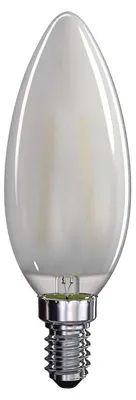 Produktbild von LED-Glühbirne Emos Z74215 Filament Candle matt 4W E14 warmweiß