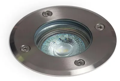Produktbild von Bodeneinbaustrahler Außen Kippbar Inox GU10 Silbern