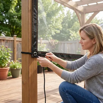 Produktbild von Peviasot 2x Transparente Plane mit Ösen wasserdichte Abdeckplane aus PE wetterfest und UV-beständig für Garten Balkon Terrasse Gewächshaus und Pavillon 2 × 1 m