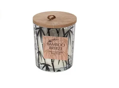 Immagine prodotto di Indecor Candela in vetro al profumo di bambù 9x10 cm X11131