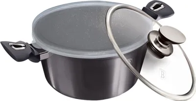 Produktbild von Berlinger Haus Kochtopf BH-6894 28 cm Granit Grafit Metallisch