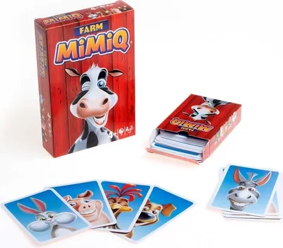 Zdjęcie produktu dla MiMiQ Farm, Gra karciana, Edukacyjny, 4 lat(a), 15 min