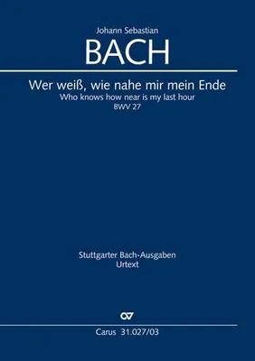 Produktbild von Kantate Nr.27, Klavierauszug