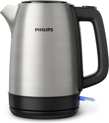 Produktbild von Edelstahl‑Wasserkocher 1,7 L mit LED‑Anzeige, 360°‑Basis, Mikro‑Siebs‑Filter, verdecktem Heizelement, Trockengeh‑ & Überhitzungsschutz